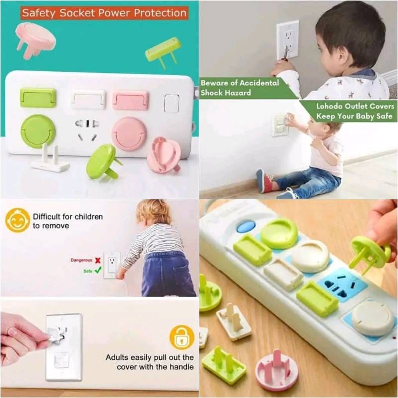 20 Pcs Baby Safety Electric Protection Socket Plug